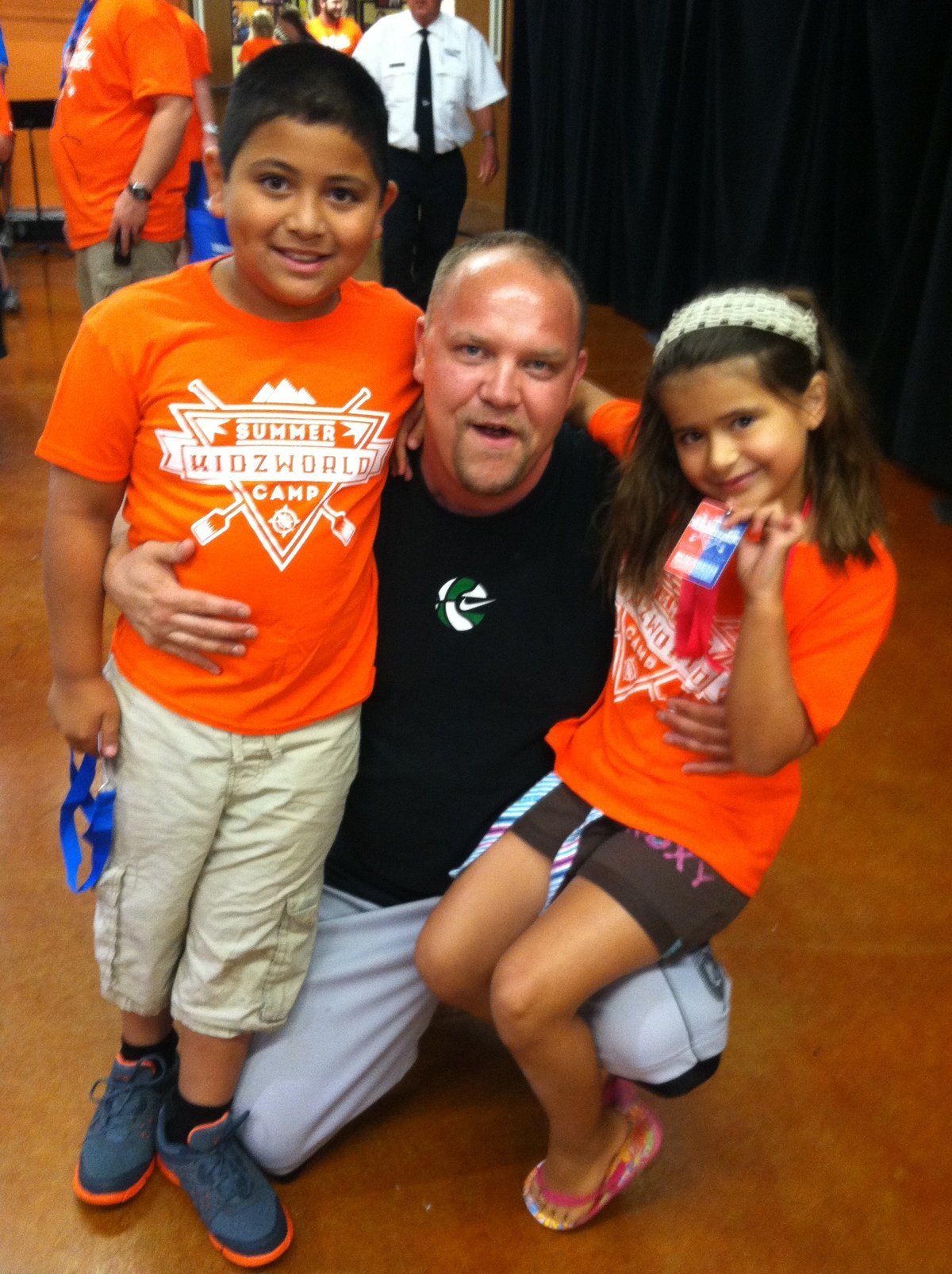 Ben with Noah and Elizabeth at Summer KidzWorld Camp
